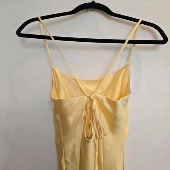 XXS Yellow Satin Dress - Picture 5 of 6